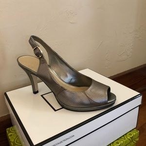 Alex Marie silver sling back
